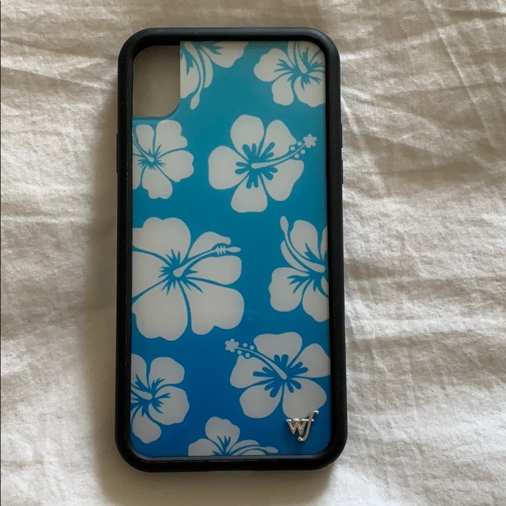 Wildflower Iphone XR blue hibiscus case!